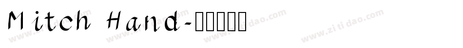 Mitch Hand字体转换